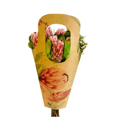 Bouquet Carry Bag 1 - Protea (Pack of 20)