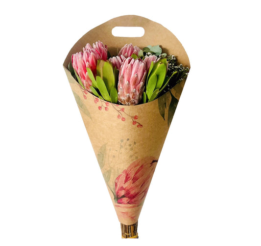 Bouquet Carry Bag 2 - Protea (Pack of 20)