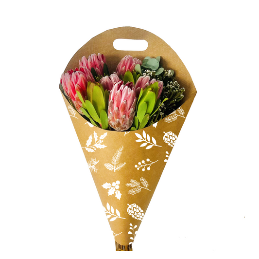 Bouquet Carry Bag 2 - Pinecone White (Pack of 20)