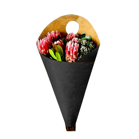 Bouquet Carry Bag 3 - Black (Pack of 20)