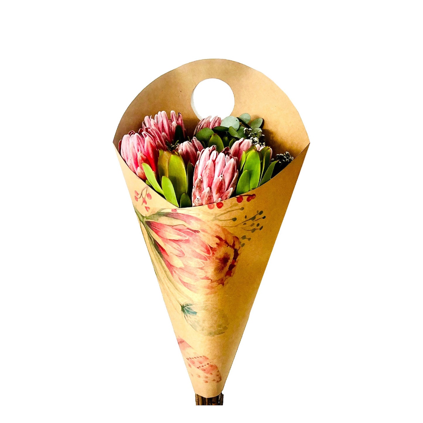 Bouquet Carry Bag 3 - Protea (Pack of 20)