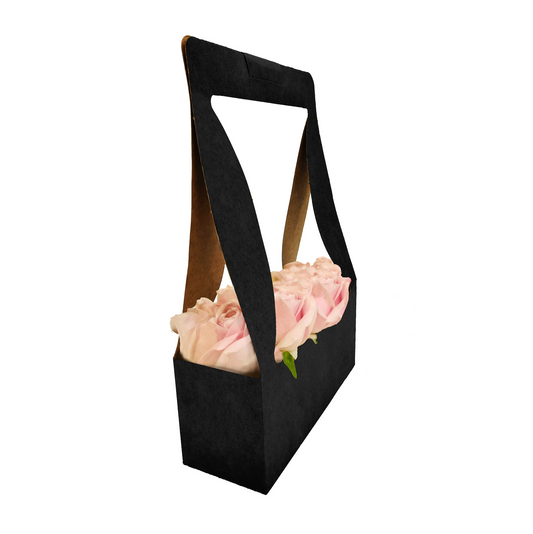 Bouquet Carry Box 1 - Black (Pack of 20)