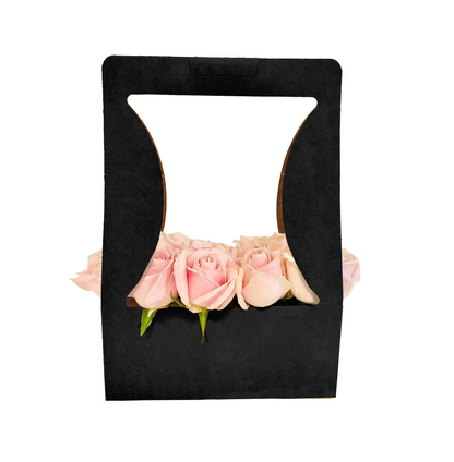 Bouquet Carry Box 1 - Black (Pack of 20)