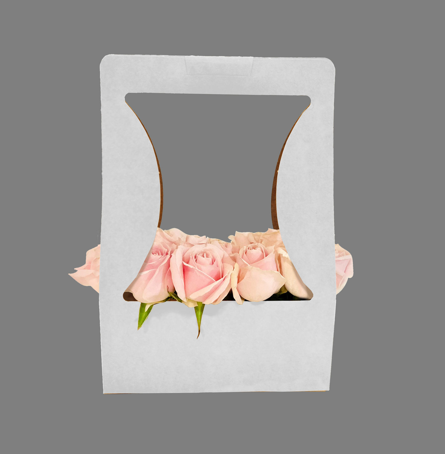 Bouquet Carry Box 1 - White (Pack of 20)