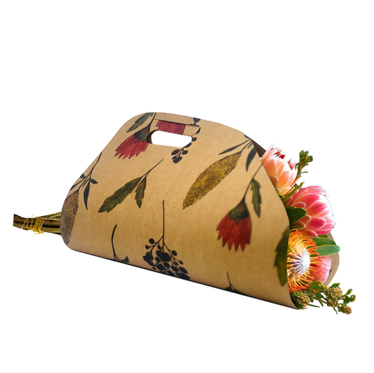 Bouquet Delivery Carry Bag 1 - Fynbos (Pack of 20)