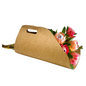 Bouquet Delivery Carry Bag 1 - Plain Kraft (Pack of 20)