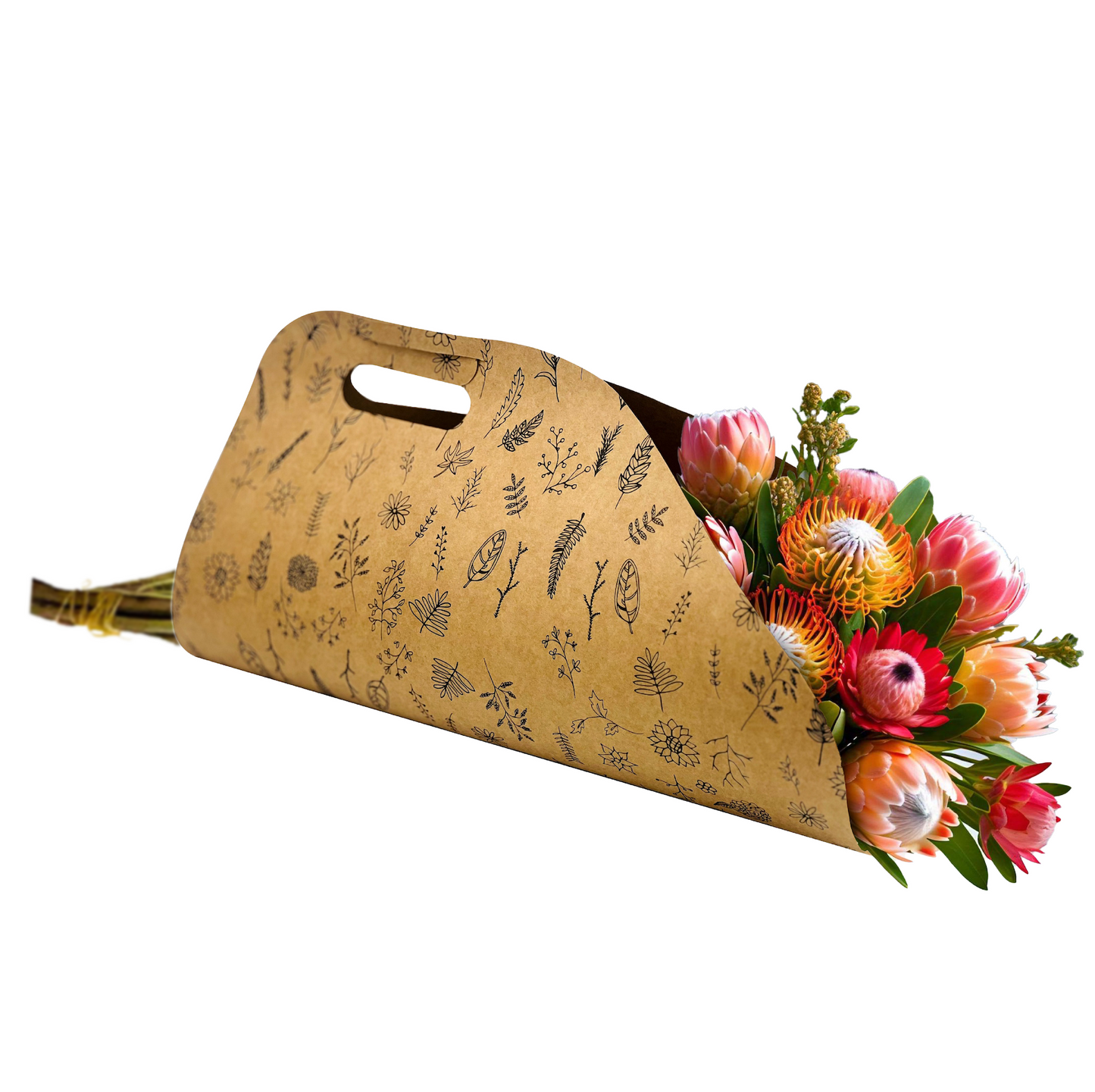 Bouquet Delivery Carry Bag 1 - Wildflower (Pack of 20)