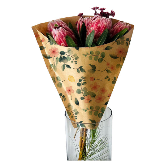 Flower Eco Bouquet Sleeve 1 - Eucalyptus Flower (Pack of 20)