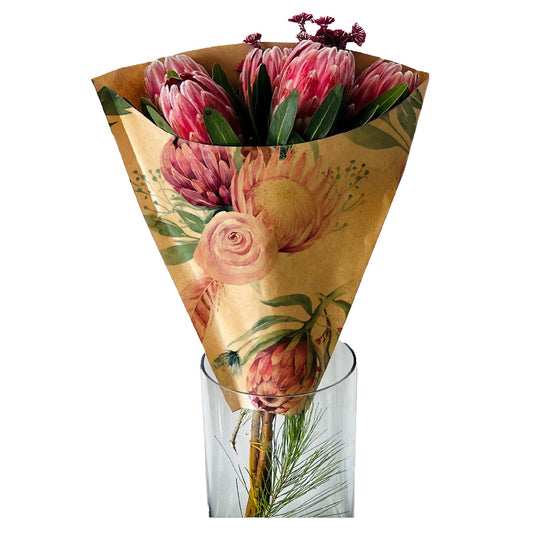 Eco Bouquet Sleeve 1 - Protea (Pack of 20)