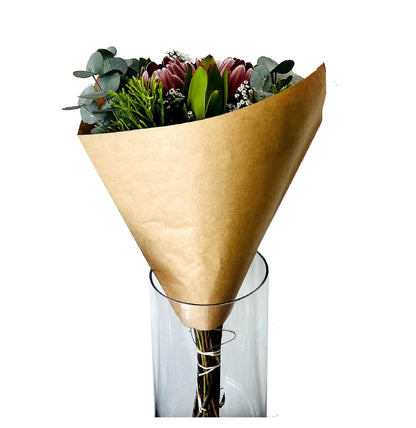 Eco Bouquet Sleeve 2 - Plain Kraft (Pack of 20)