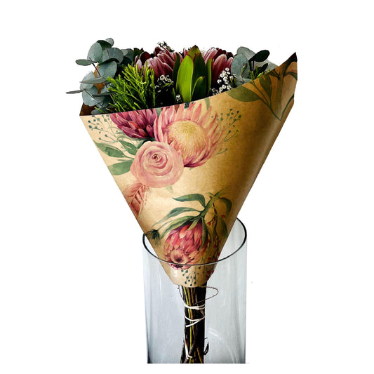 Eco Bouquet Sleeve 2 - Protea (Pack of 20)