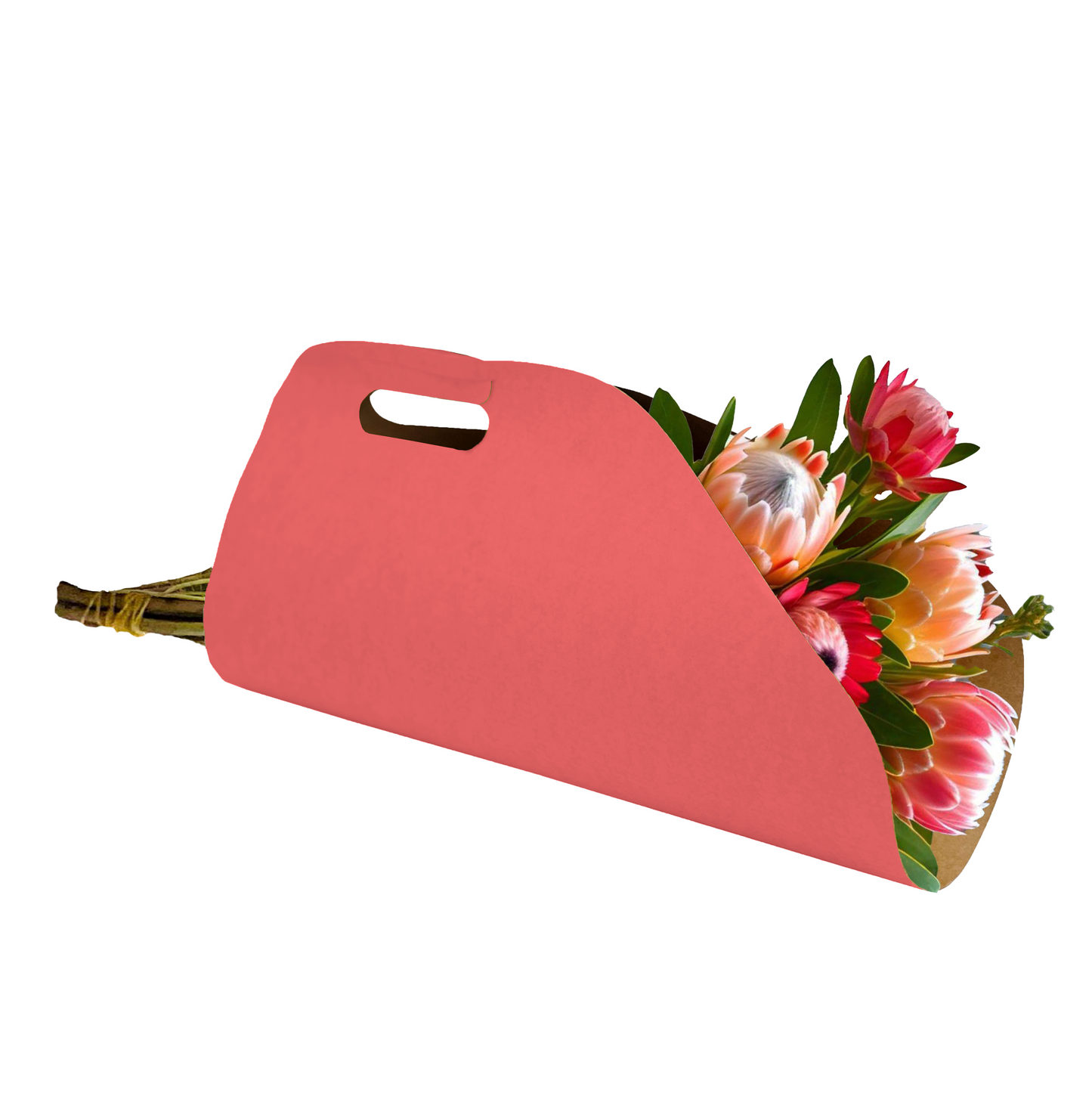 Bouquet Delivery Carry Bag 1 - Pink (Pack of 20)