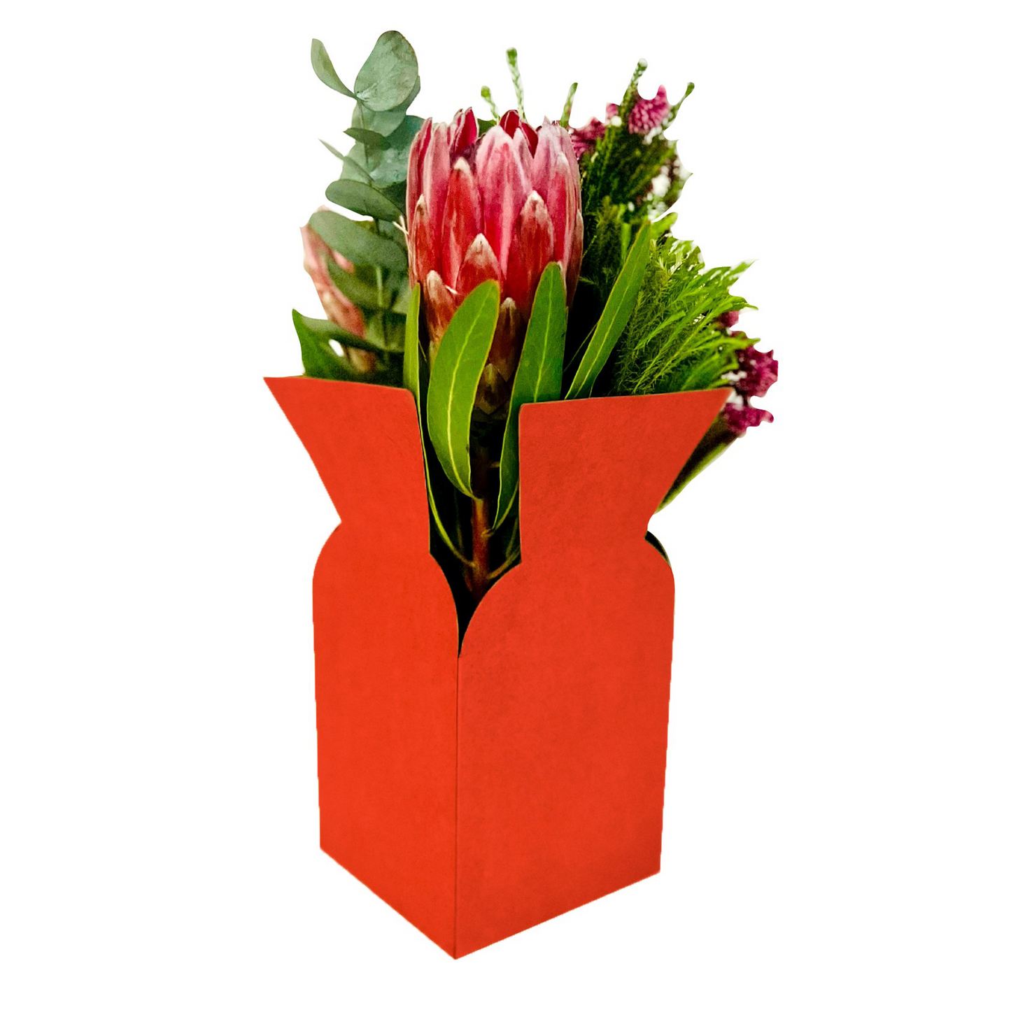 Posy Box - Plain Red (Pack of 20)