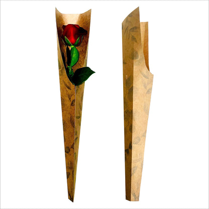 Single Rose Sleeve - Eucalyptus (Pack of 20)