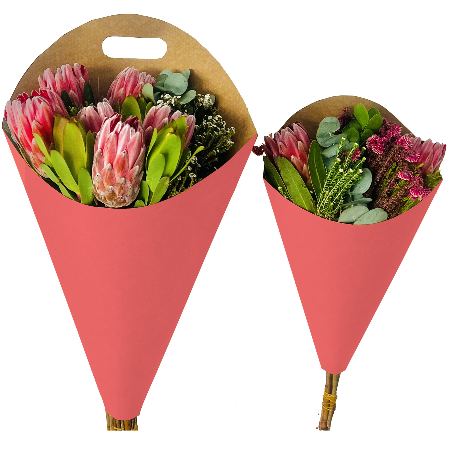 Bouquet Carry Bag 2 - Pink (Pack of 20)