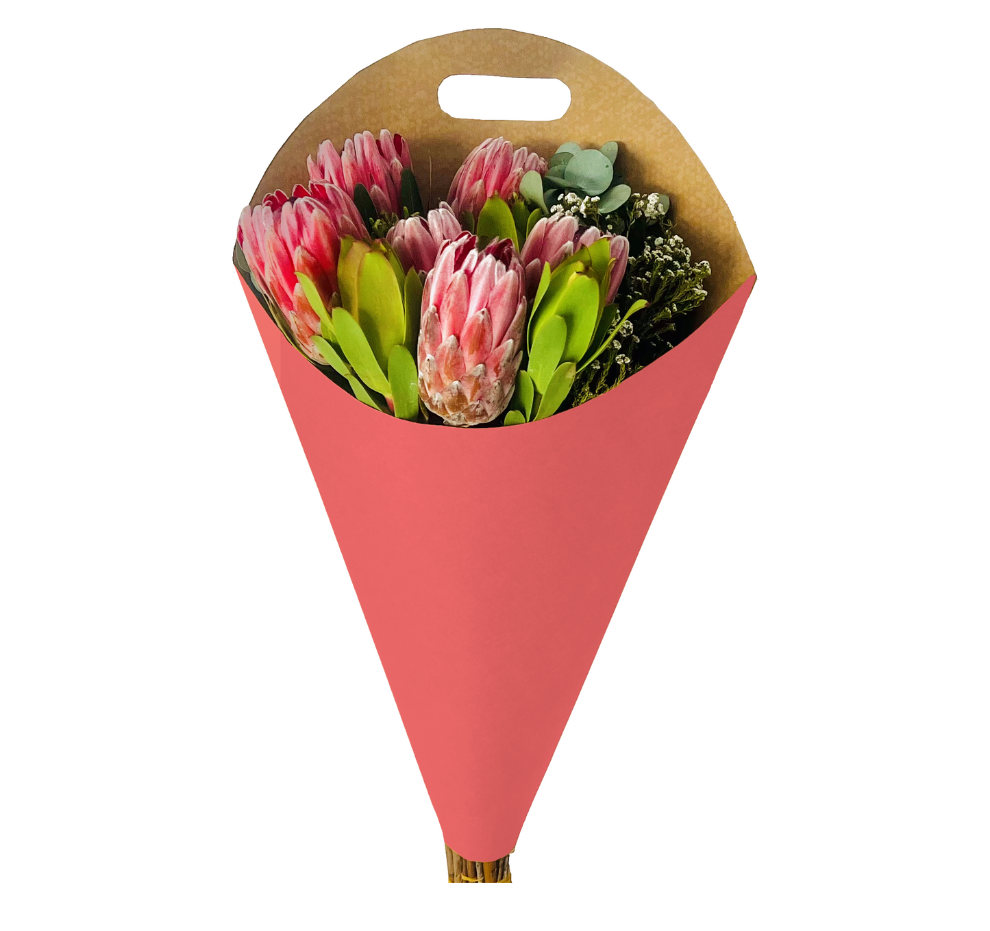 Bouquet Carry Bag 2 - Pink (Pack of 20)