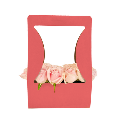 Bouquet Carry Box 1 - Pink (Pack of 20)