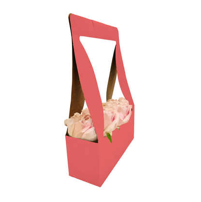 Bouquet Carry Box 1 - Pink (Pack of 20)